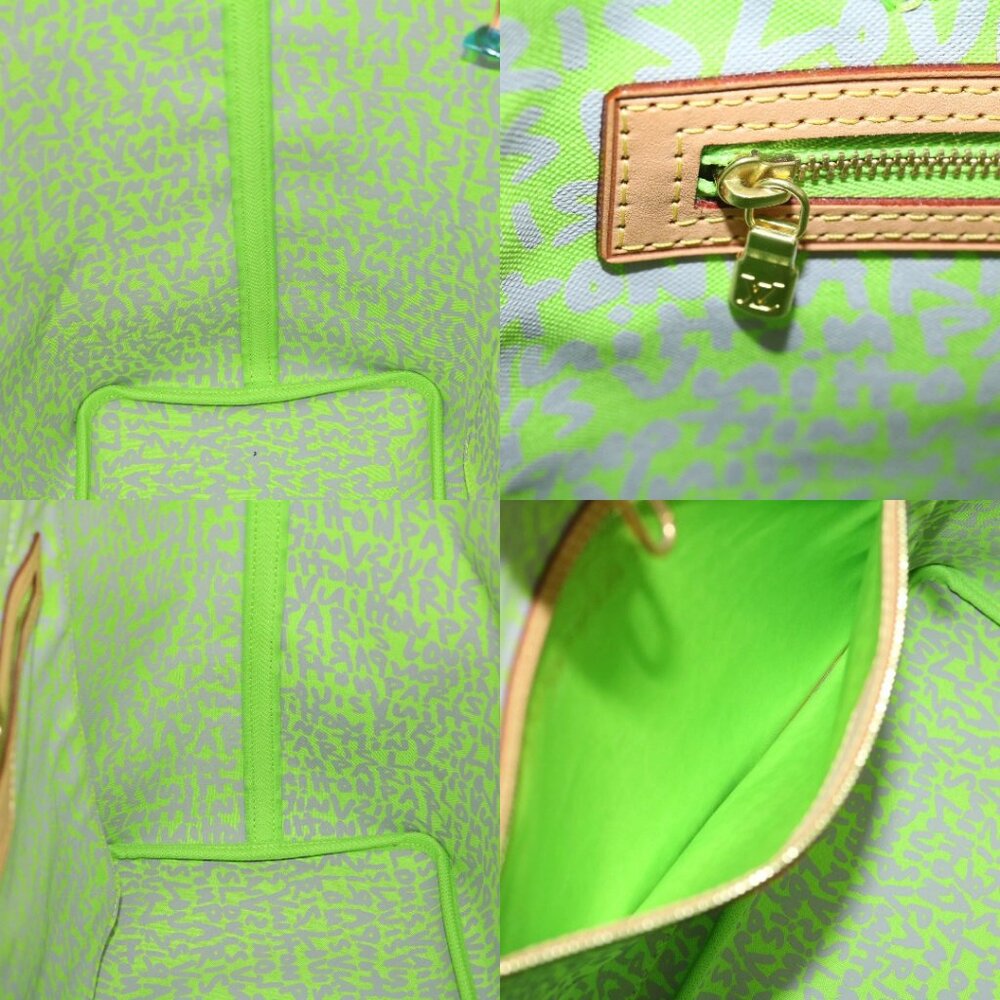 LOUIS VUITTON Monogram Graffiti Neverfull GM Tote Bag Vert M93703 LV Auth 29... - Picture 13 of 15